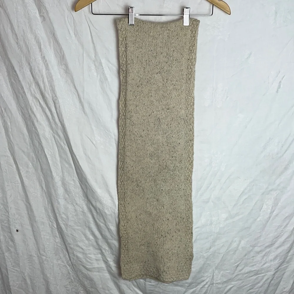 Irelands Eye Heather Cream Wool/Silk Scarf